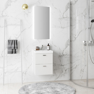 Servantskap Hed Skuffer Hvit 420