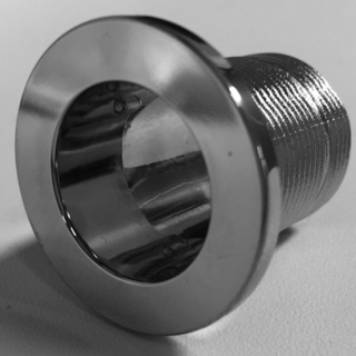 Overfyllingsring Gjenget Krom - Vask I Støpt Marmor (Flat)