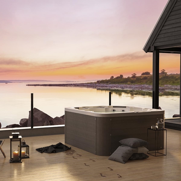 SPA SANDHAMN HVID/GRÅ INKL LOKK