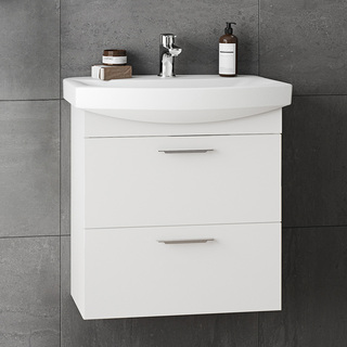 Servantskap Lycka Skuffer Hvit 600