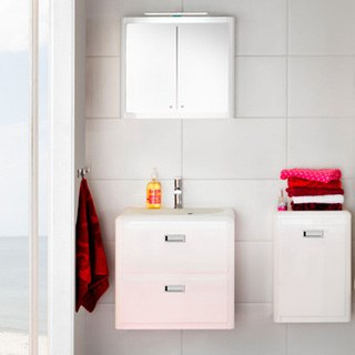 Harmony Halvskap Hø Hvit Høyblank