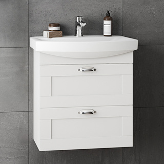 Servantskap Lycka Skuffer Hvit Frame 600