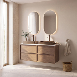 Servantskap Afton 1200D Brun Eik