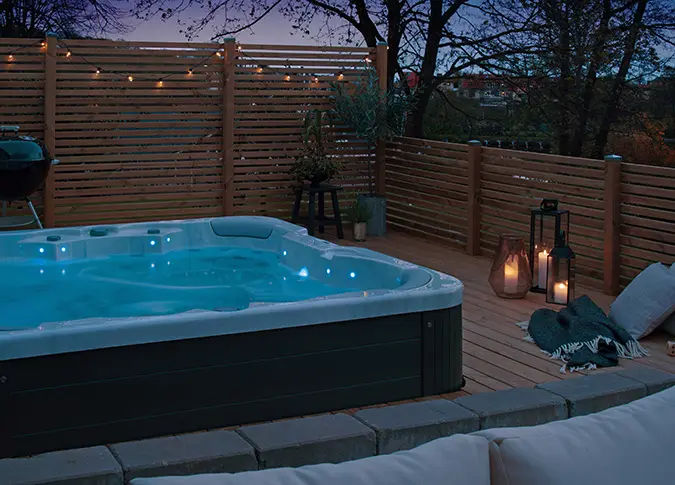 Instruksjoner for berøringsskjermen til boblebadet