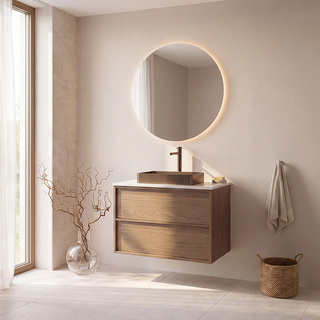 Servantskap Afton 800 Brun Eik